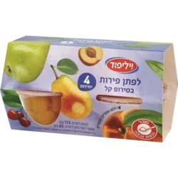 לפתן פירות , רביעיה 4 * 113 גרם