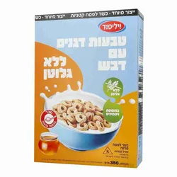 טבעות דגנים עם דבש ללא גלוטן, 350 גרם