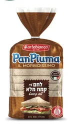לחם פרוס מקמח מלא ללא קשה 400 גרם