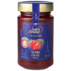 מעדן פרי תות שדה אמור , 275 גרם