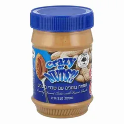 חמאת בוטנים עם שברי, 510 גרם