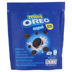 עוגיות מיני אוראו קרם וניל 58 גרם