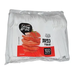 כפות אמריקאי איכותי לבן 100 יח