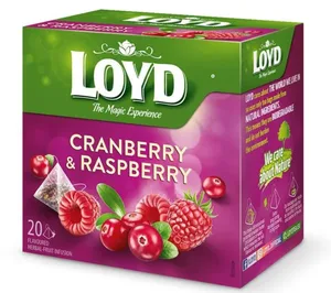 חליטת פירות פטל וחמוציות 20 יח