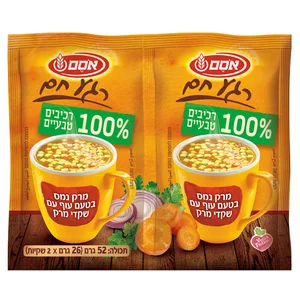 זוג מרק נמס בטעם עוף אוסם