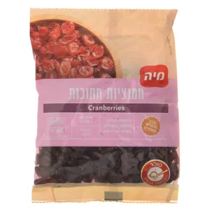 חמוציות חתוכות 150 גרם