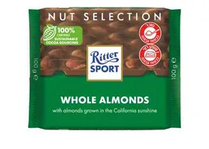 ריטר שוקולד חלבמעם שקדים