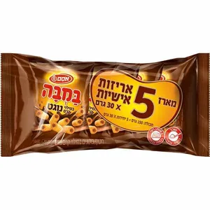 במבה במלוי קרם נוגט, חמישיה 5 * 30 גרם