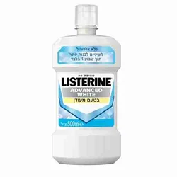 שטיפת פה אדוונסד וויט ליסטרין 500 מ"ל