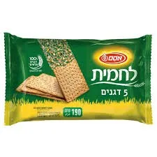 קרקר לחמית 5 דגנים 250 גרם